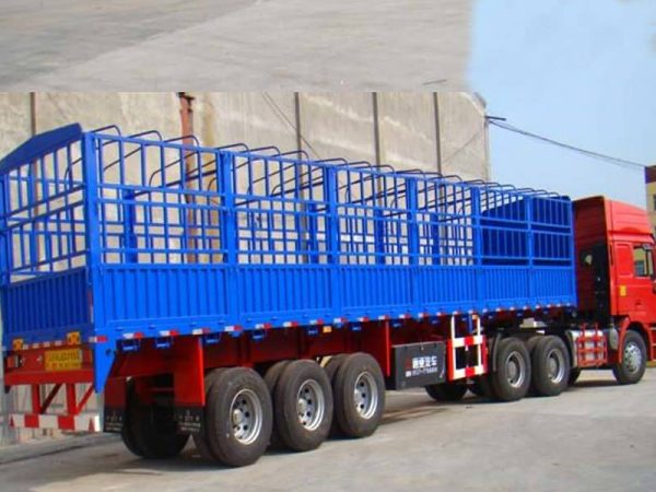 3 Axles Animal Transport Semi Trailer